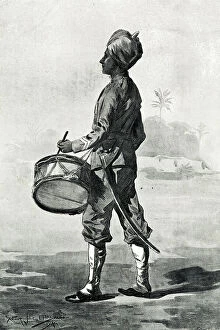 Drumming Collection: Indian Drummer of the 20th Bombay Infantry
