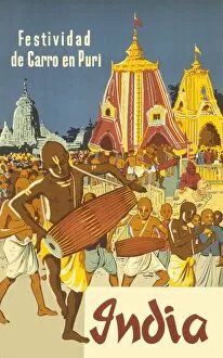 Indian festival of Puri
