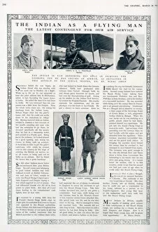 Images Dated 9th October 2018: The Indian as a Flying Man, WW1