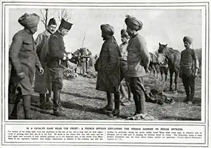 Explains Prints: Indian and French soldiers near the front during WWI