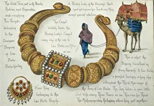 Olivia Fanny Prints: Indian gold tore and nose ring c. 1912