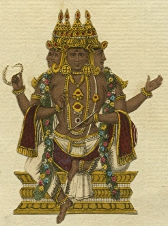 Hinduism Collection: Indian Hindu Triad, Great Trinity of Gods