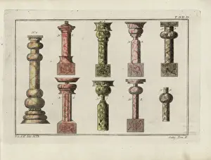 Indian marble columns