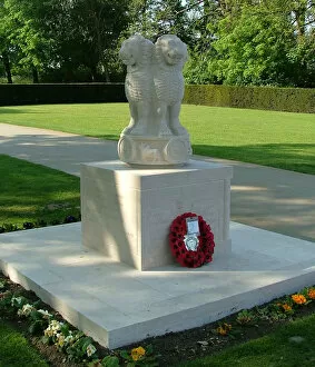 Images Dated 1st June 2020: The Indian Memorial, Menin Gate Ramparts, Ypres
