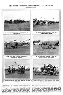 Lucknow Prints: An Indian military tournament at Lucknow