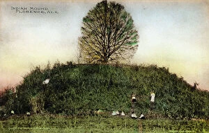 Alabama Collection: Indian Mound at Florence, Alabama, USA