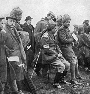 Coursing Prints: Indian officers at the Waterloo cup, WW1