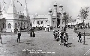 Rickshaws Prints: Indian Palace - Upper Crescent - The Franco-British Exhibition at White City, London