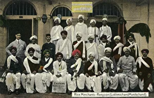Burma Collection: Indian Rice Merchants, Rangoon, Myanmar (Burma)