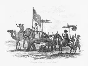 Indian ruler and his cortege