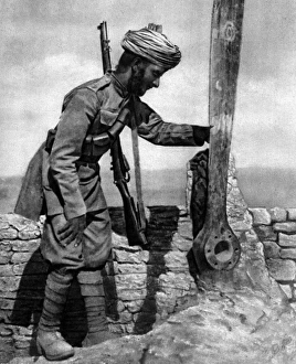 Airmen Gallery: An Indian soldier pays homage to British airmens grave