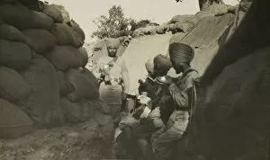 Images Dated 7th June 2016: Indian soldiers in trench, Gallipoli, 1915