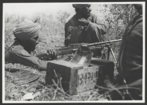 Indian soldiers using a Bren gun Indian soldiers using a Bren gun