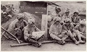 Contalmaison Prints: Indian troops stationed at Contalmaison during WWI