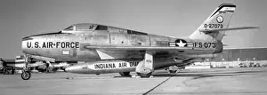 F 84f Prints: Indiana Air National Guard - Republic F-84F Thunderstreak