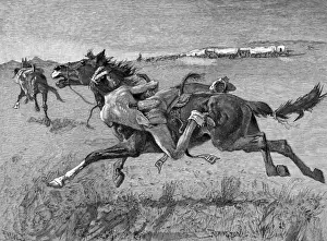 Wagons Prints: Indians Attack Wagons
