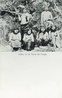 De L Prints: Indigenous Indians from Tierra del Fuego, Argentina