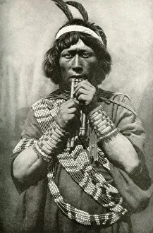 Images Dated 31st July 2018: Indigenous musician, Brazil