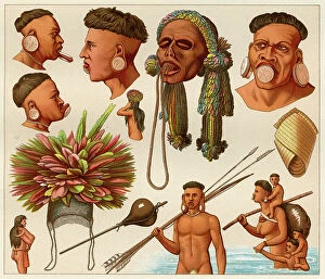 Ears Collection: Indigenous people of Brazil and Paraguay, South America