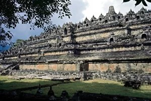 Southeast Gallery: Indonesia. Java. Borubudur. Mahayana Buddhist temple in Mage