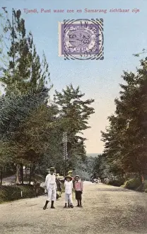 Indonesia, Tjandi - View toward Semerang