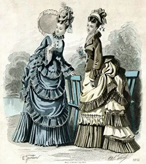 Neck Gallery: Indoor costumes for 1874