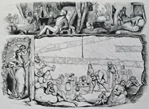 Result Prints: Industrial Revolution. Capital and labour. Comic
