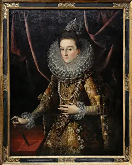Jewel Prints: The Infanta Isabella Clara Eugenia of Spain, 1599, by Juan P