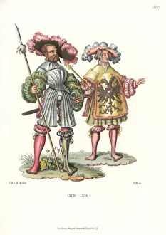 Tabard Prints: Infantry officer and herald from the first