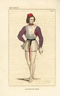 Leopoldmassard Prints: Infantry sergeant, 13th century