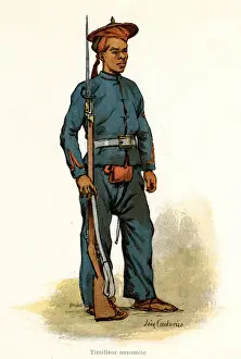 Annamese Prints: Infantryman from Annamese