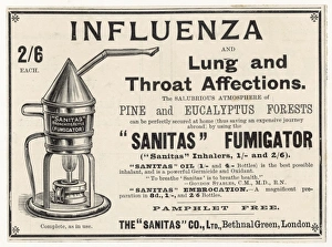 Adverts Gallery: Influenza / Fumigator / 1900
