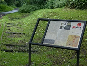 Remnants Prints: Info Board & WW1 Railway Remnants, Tyne Cot area