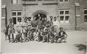 Mixture Prints: Informal group of boy scouts, Cyprus
