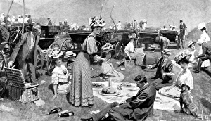 Images Dated 8th June 2004: The informal luncheon at the meet of the Devon and Somerset