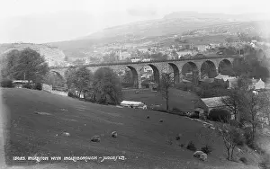 Ingleton Viaduct with Ingleborough Mountain