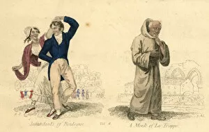 Inhabitants Collection: Inhabitants of Boulogne and Monk of La Trappe