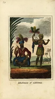 Inhabitants Collection: Inhabitants of California, America, 1818