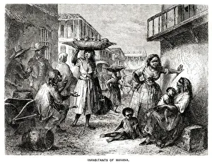 Inhabitants of Havana. Date: circa 1850