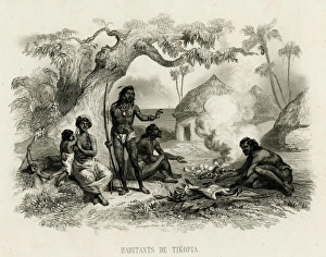 Images Dated 27th September 2011: Inhabitants of Tikopia, south west Pacific