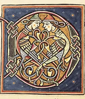 Coimbra Prints: Initial capital letter D. Miniature from a Bible