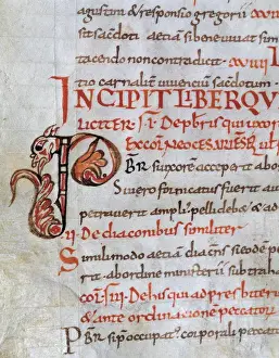Initial Prints: Initial. Carolingian letter