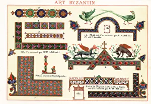 Chimera Prints: Initials, frames, motifs and chimera from Byzantine art, 10th ce