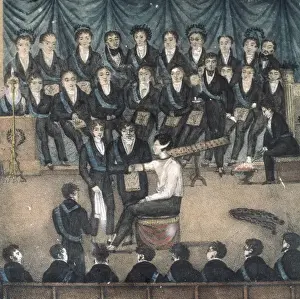 Orient Prints: Initiation ceremony of a Freemason (19th c. )