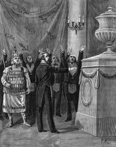Images Dated 22nd September 2011: Initiation to the Master of Prefects