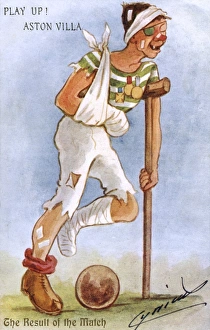 Injured footballer - Aston Villa