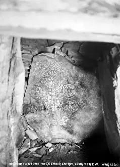 Meath Prints: Inscribed Stone, Hags Chair Cairn, Lough Crew