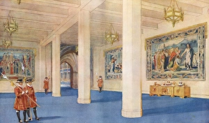 Yeoman Gallery: Inside the annexe at Westminster Abbey - George VI Coronatio