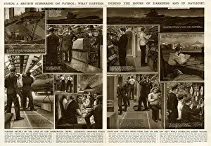 Darkness Prints: Inside a British submarine by G. H. Davis