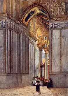 Sicilian Prints: Inside the Cathedral of Monreale, Palermo, Sicily, Italy